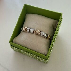 30. House of Harlow Brass stretchy bracelet